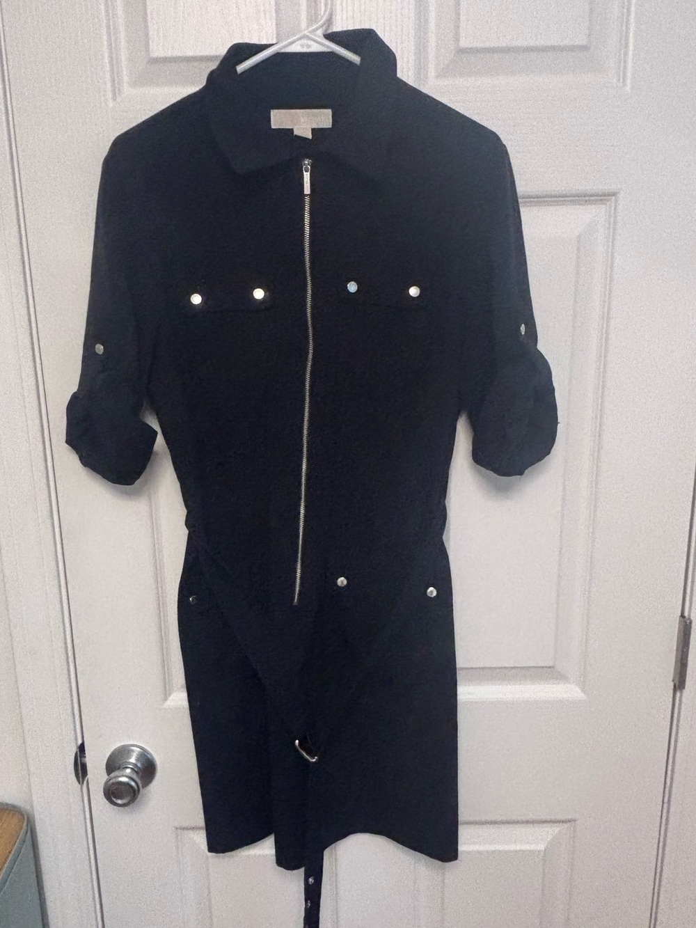 MICHAEL Michael Kors Black Zip-Dress